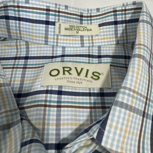 ORVIS SPORTING TRADITIONS LONG SLEEVE PLAID SHIRT. GREAT CONDITION. SIZE MEDIUM - Picture 1 of 4